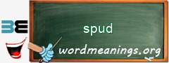 WordMeaning blackboard for spud